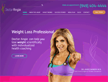 Tablet Screenshot of doctorangie.com